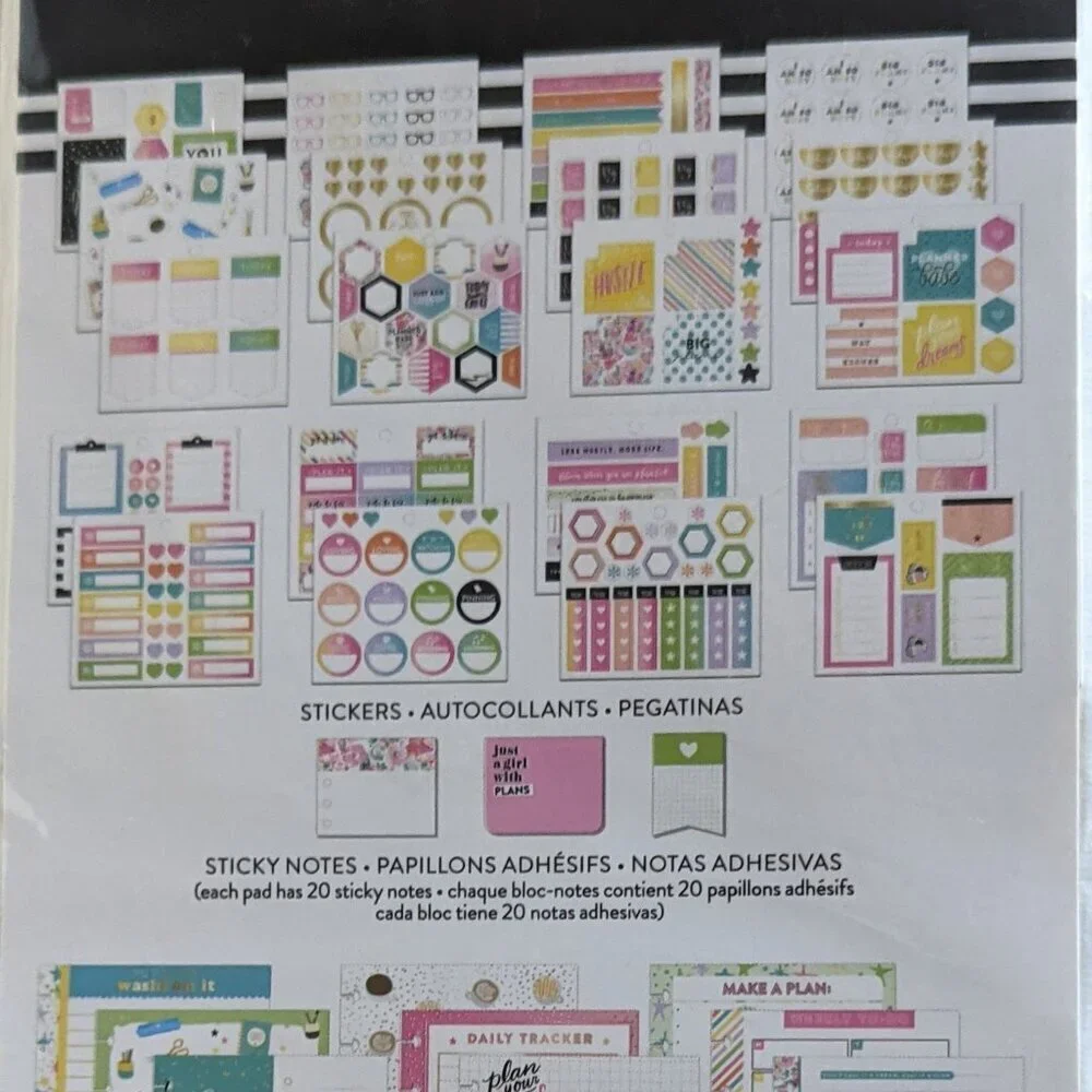 NWT 394 pcs Happy Planner Girl Sticker Multi Pack Sticky Notes Cards Inspo NEW